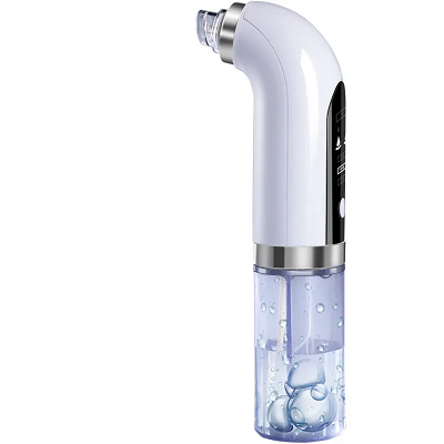Aparat de Hidro Dermabraziune pentru hidratare si curatare, indepartare puncte negre, incarcare USB, 3 moduri, 6 capete, Alb